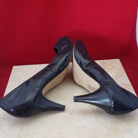 Steve Madden Heels Black Scale Pattern Heels - Size 8.5 - Picture 3 of 8
